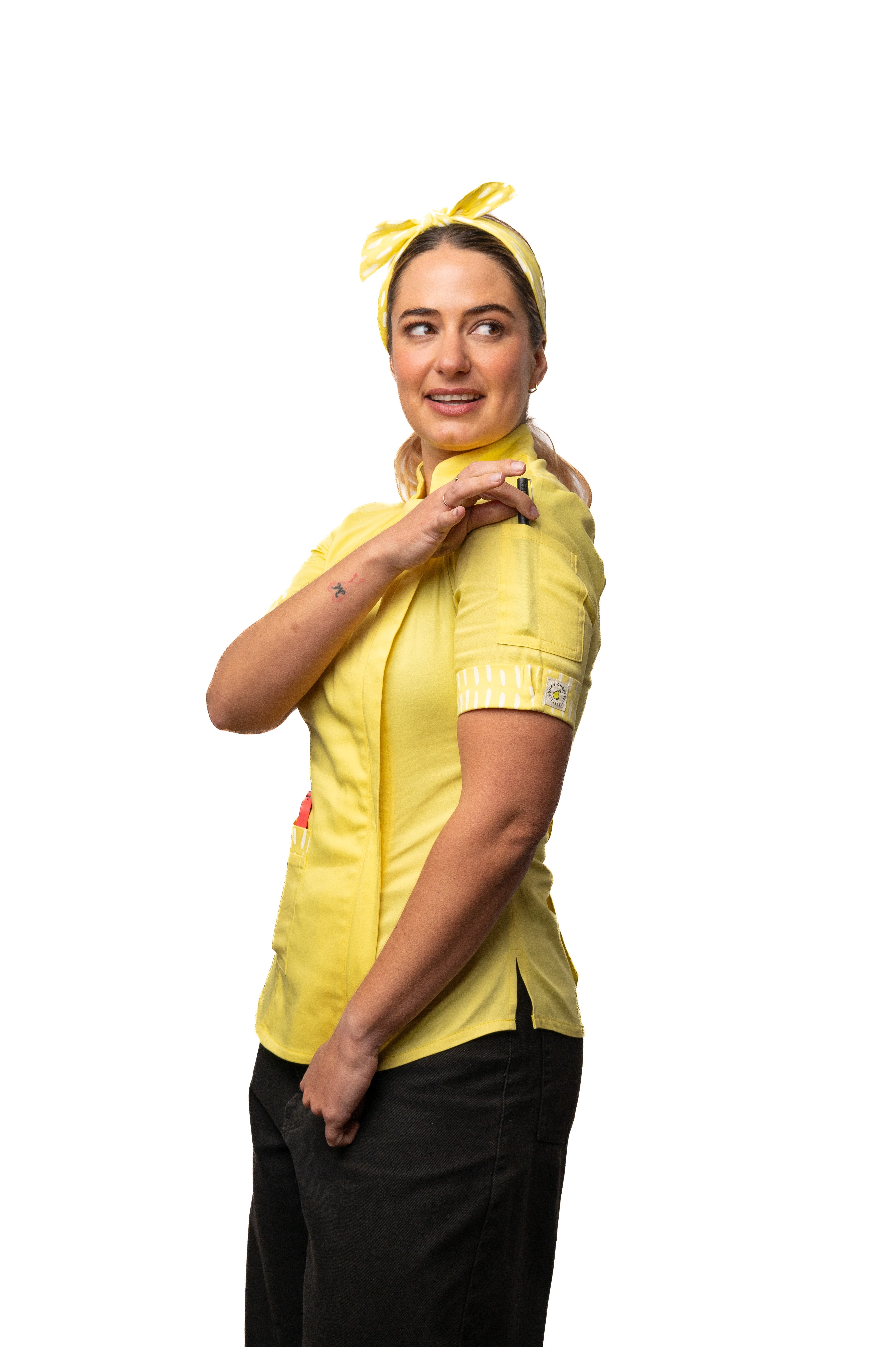 Lemon Women's Fitted Chef Jacket
