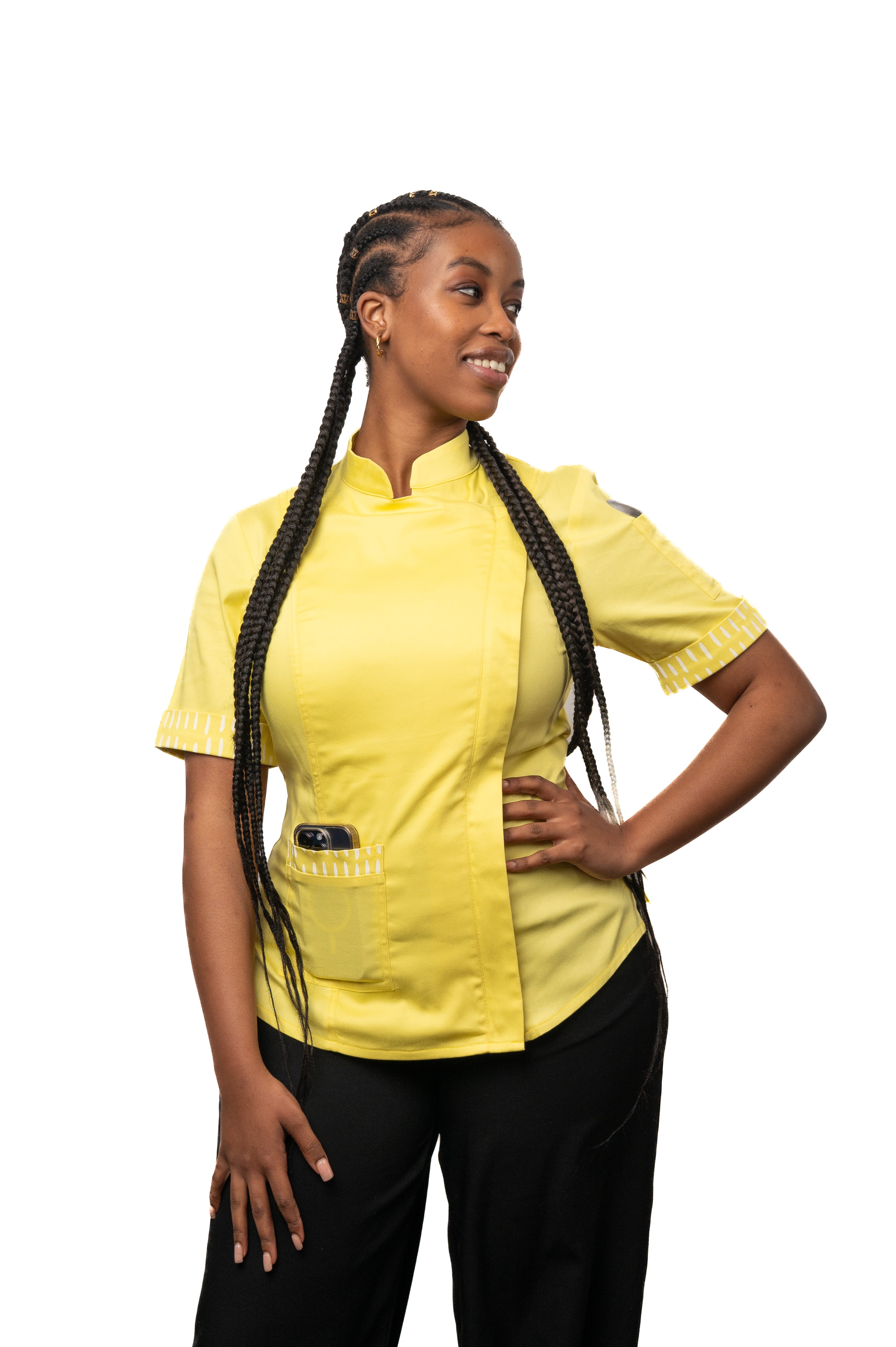 Lemon Women's Fitted Chef Jacket