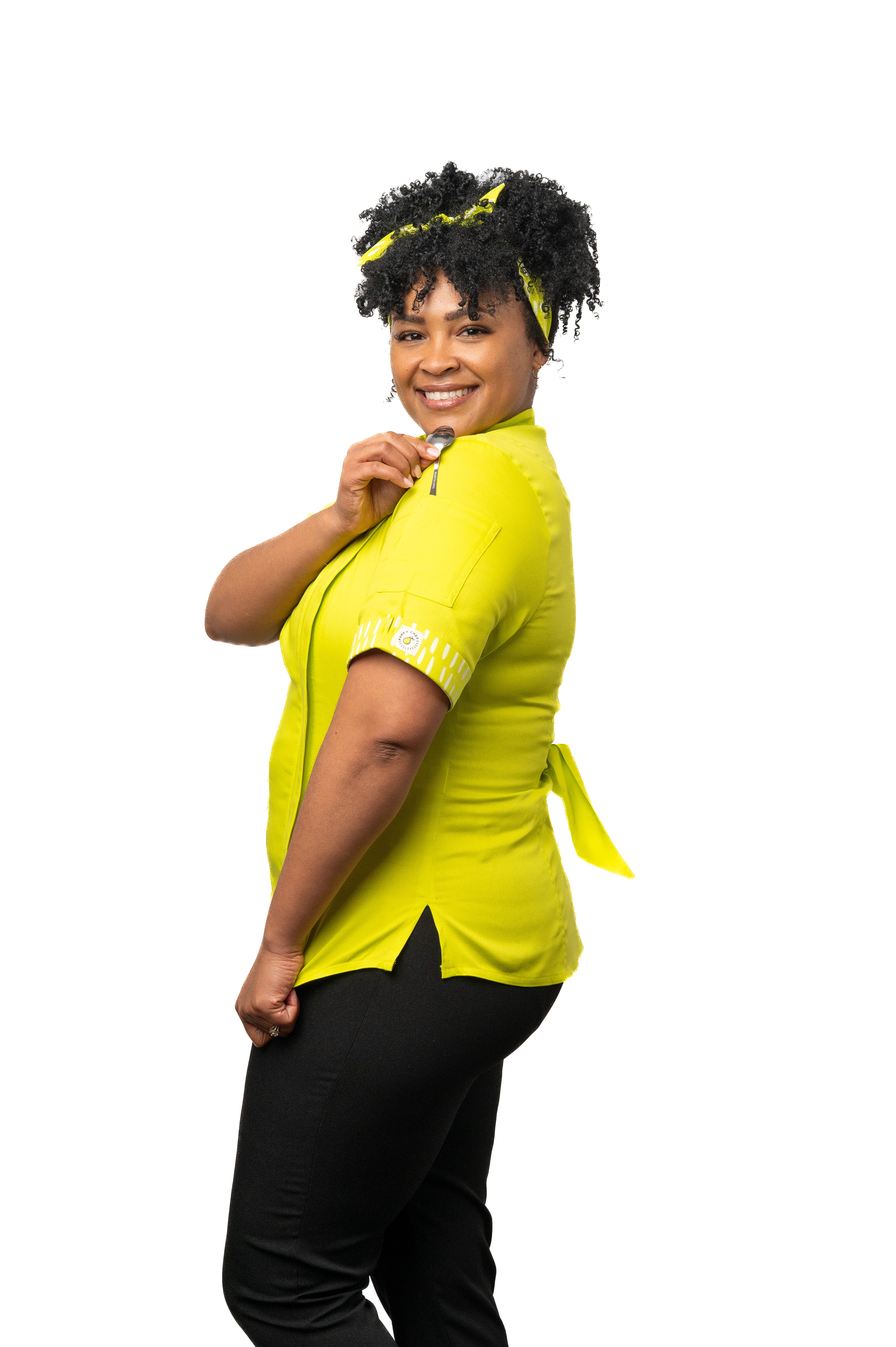 Lime Women's Fitted Chef Jacket