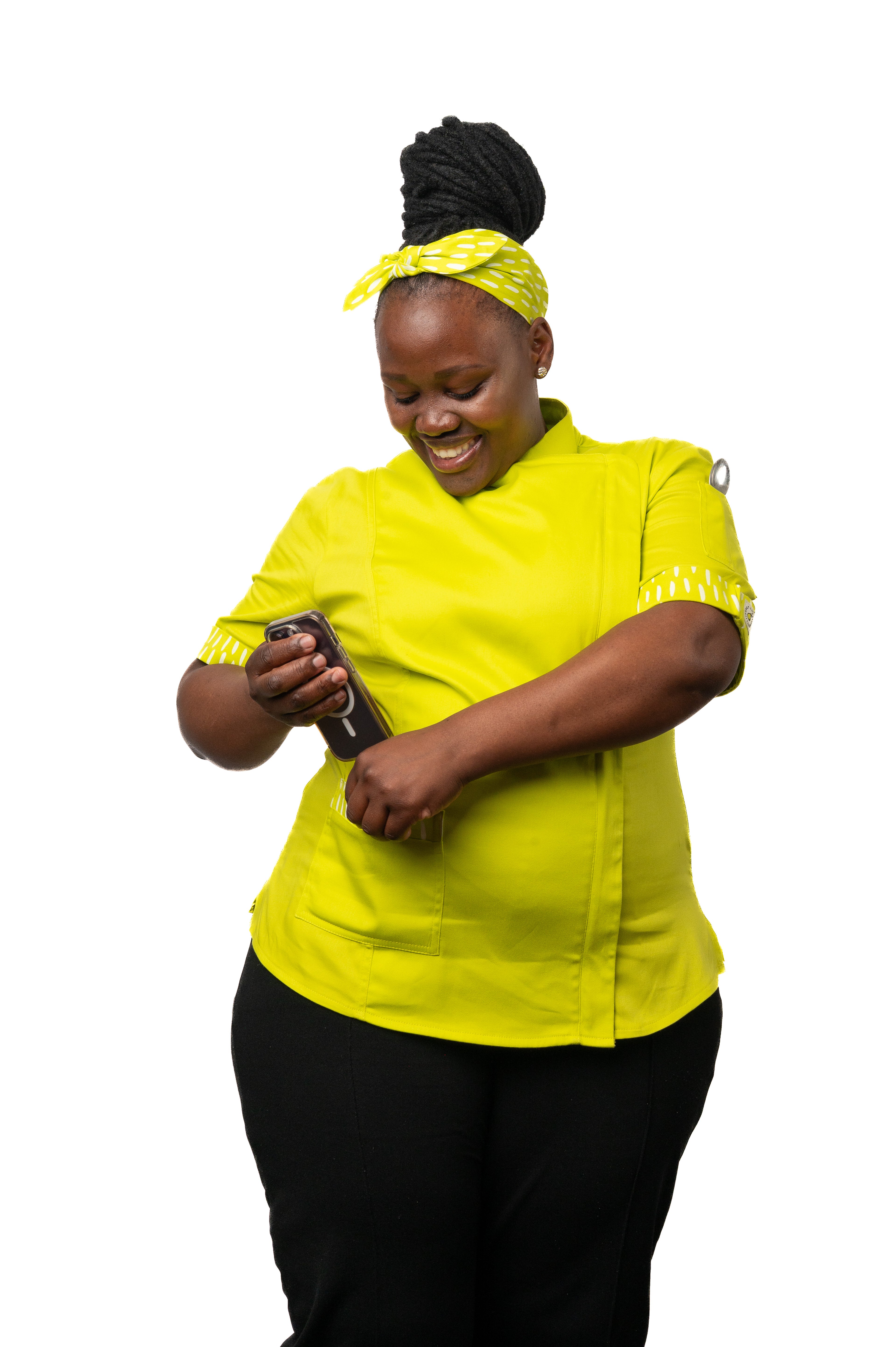 Lime Women's Fitted Chef Jacket