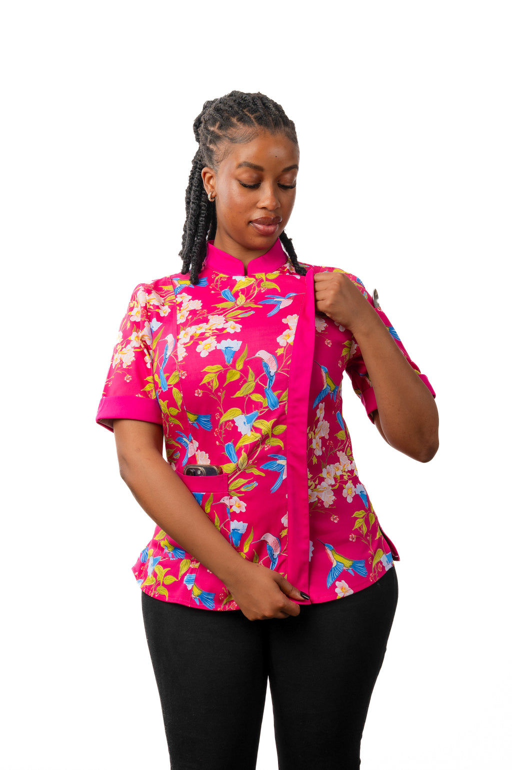 Mei Women's Fitted Chef Jacket