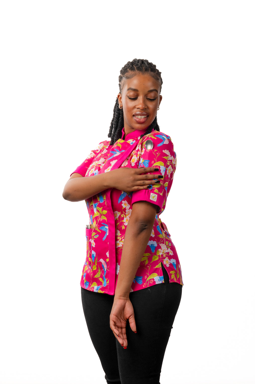 Mei Women's Fitted Chef Jacket