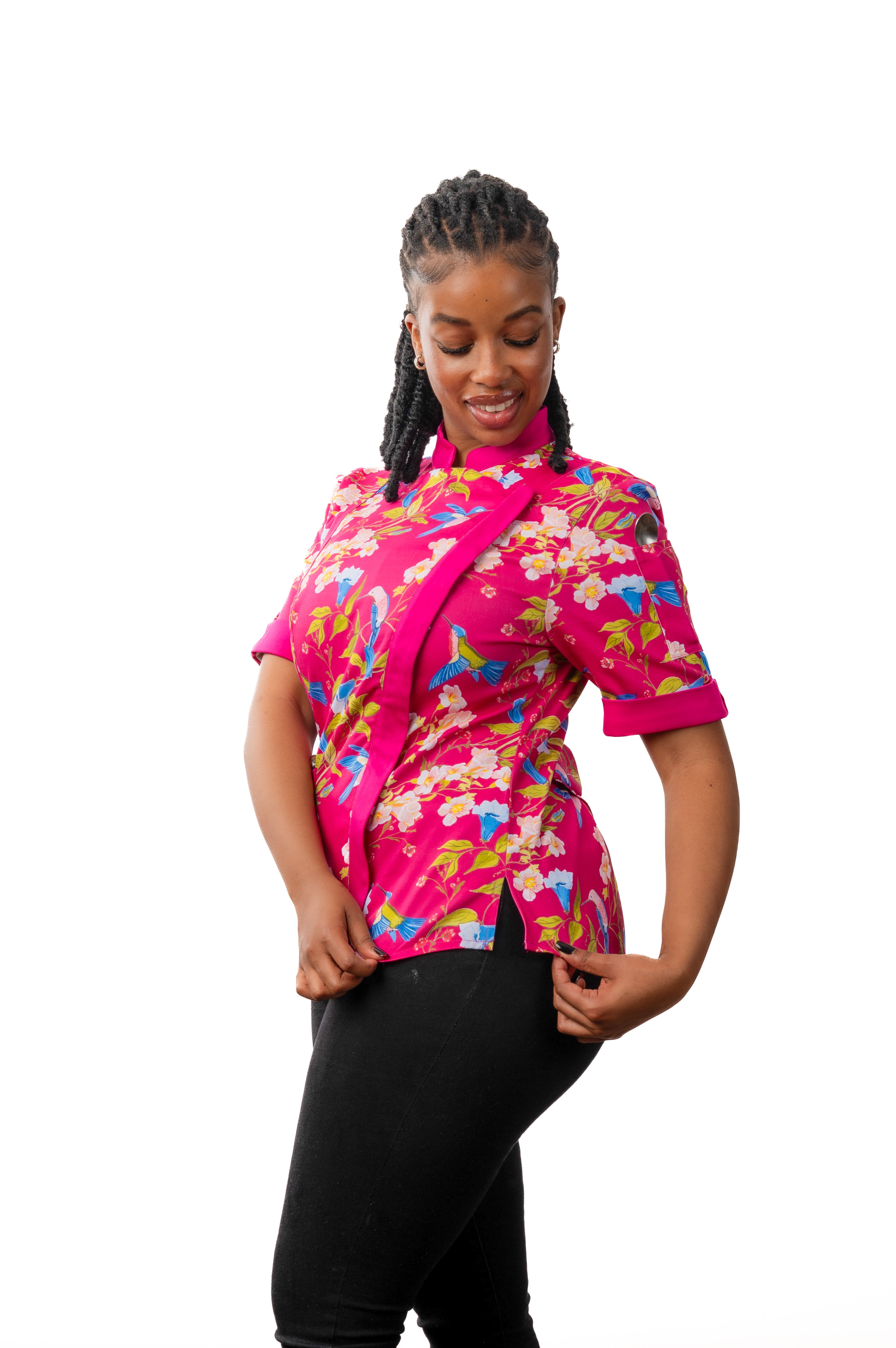 Mei Women's Fitted Chef Jacket