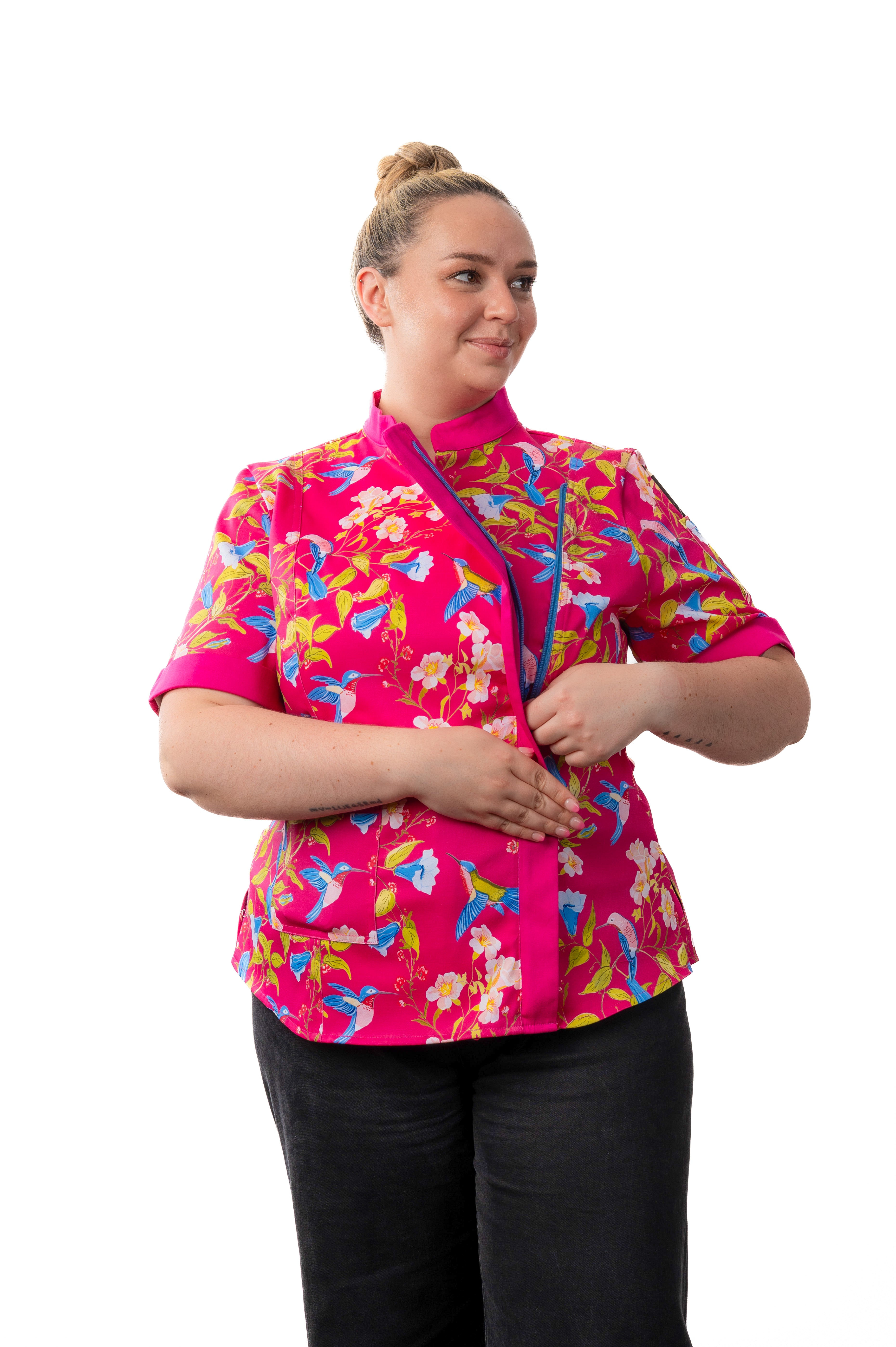 Mei Women's Fitted Chef Jacket