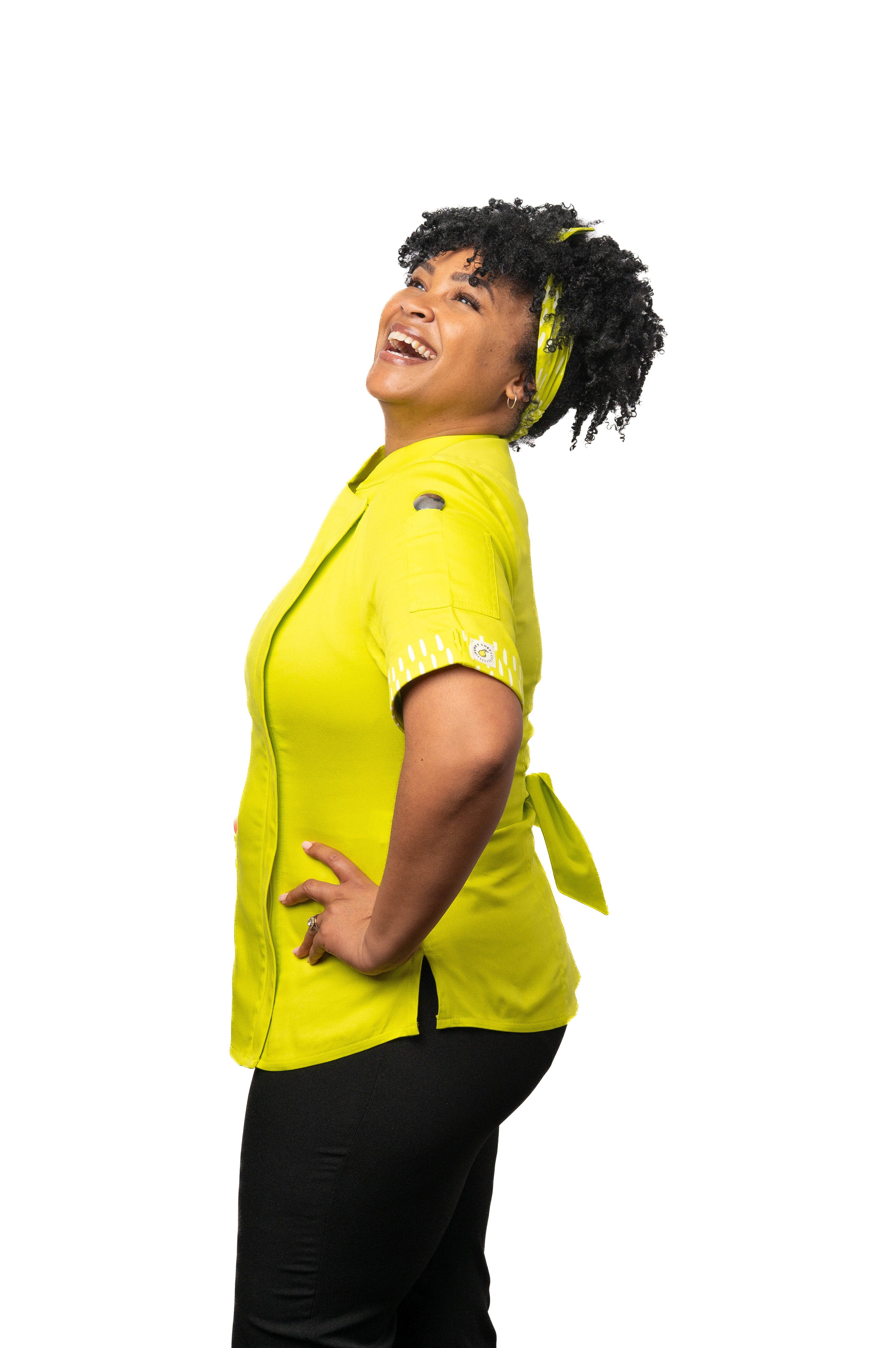 Lime Women's Fitted Chef Jacket