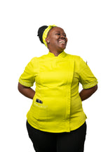 Lime Women's Fitted Chef Jacket