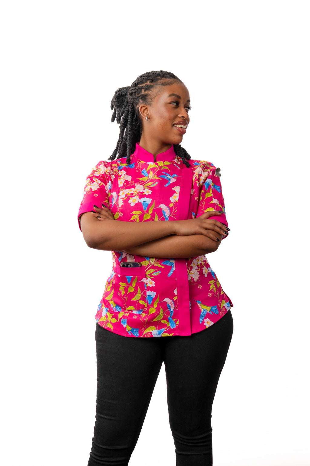 Mei Women's Fitted Chef Jacket