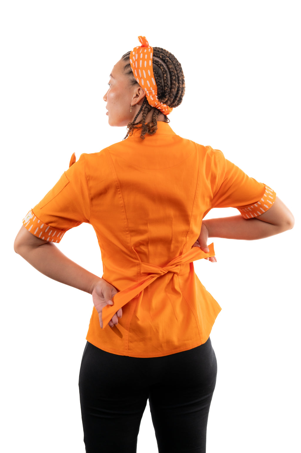 Tangerine Women's Fitted Chef Jacket