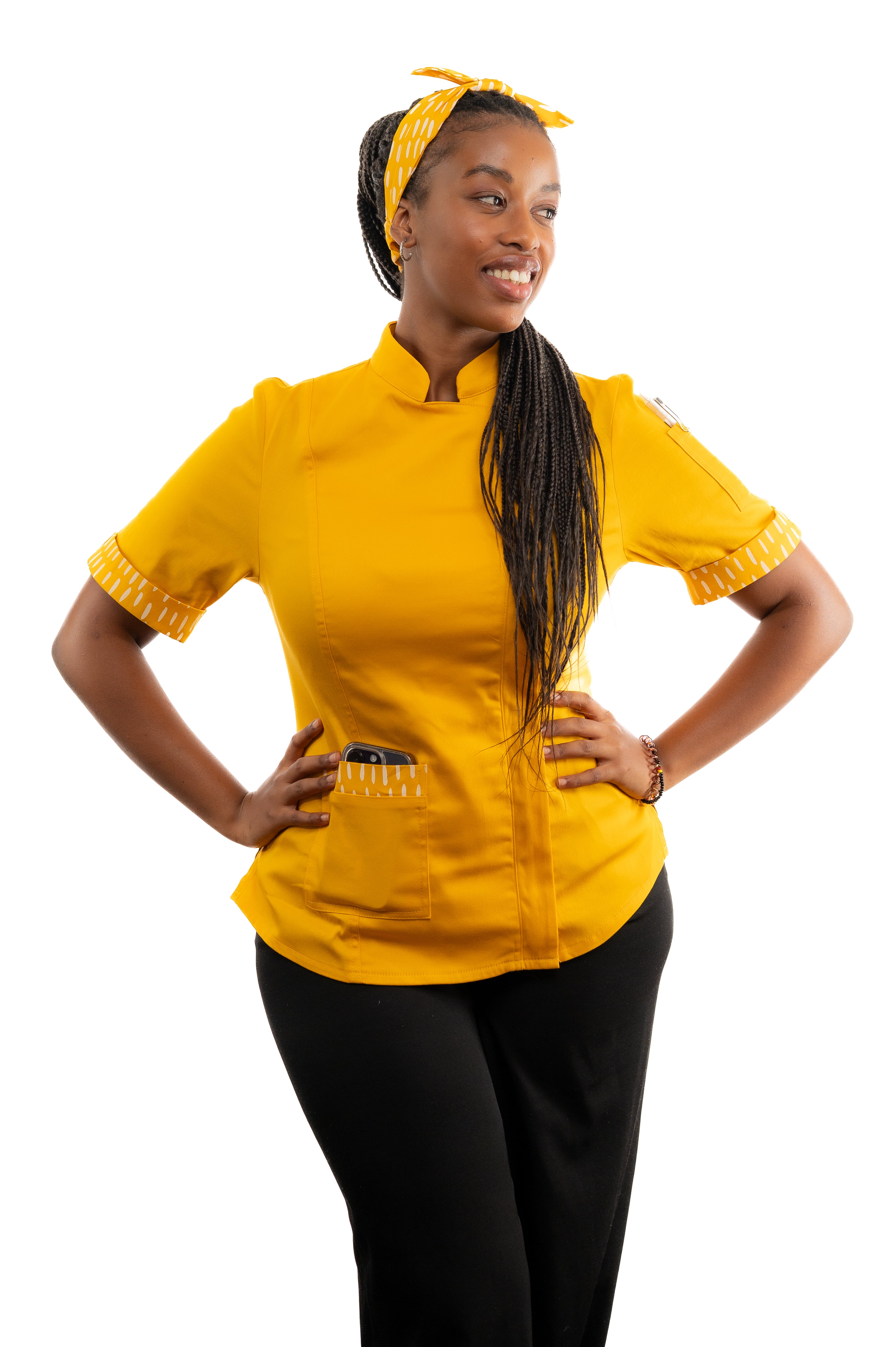 Tumeric Women's Fitted Chef Jacket