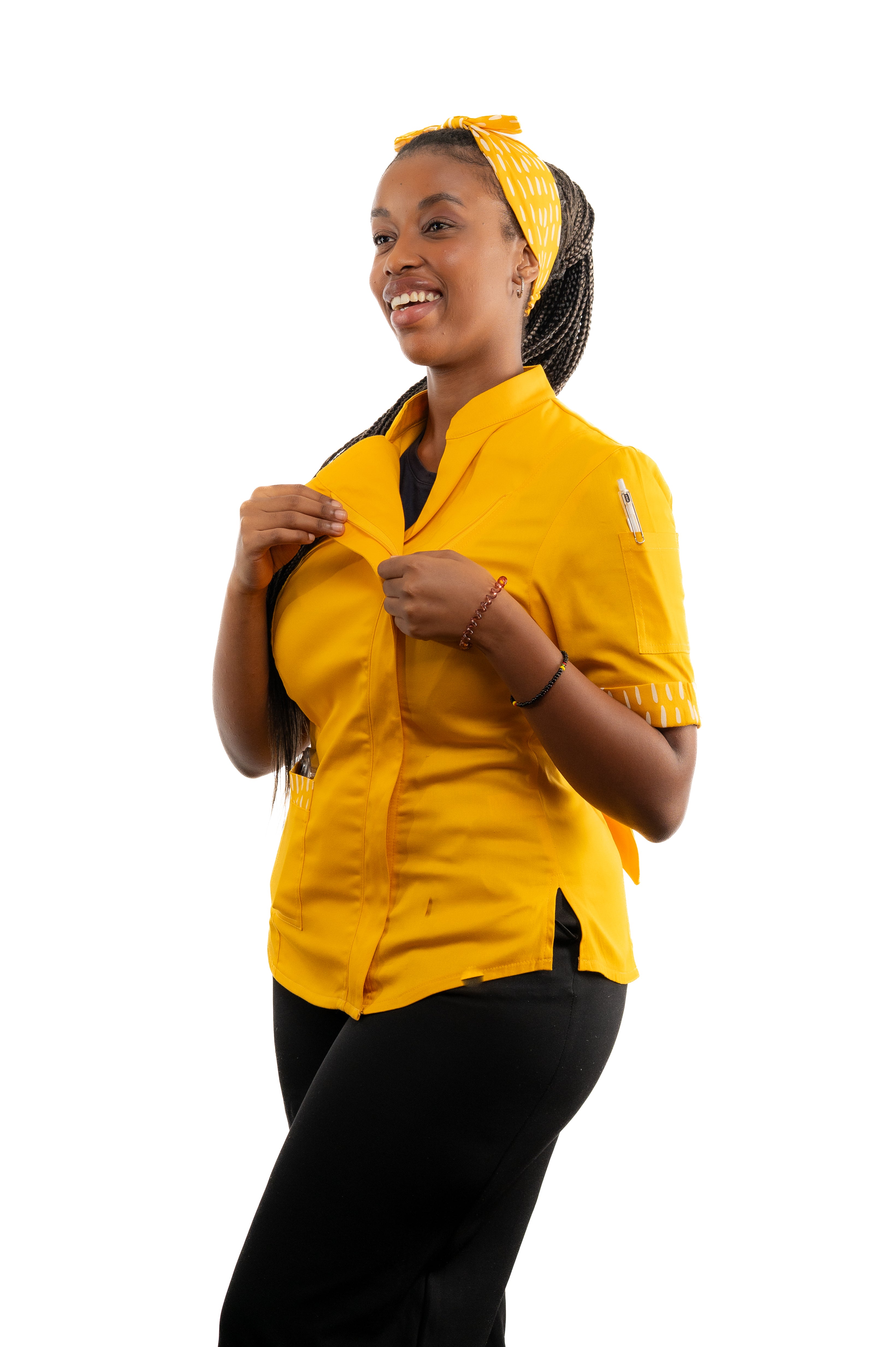 Tumeric Women's Fitted Chef Jacket