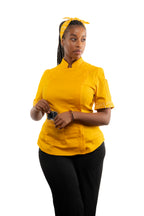 Tumeric Women's Fitted Chef Jacket