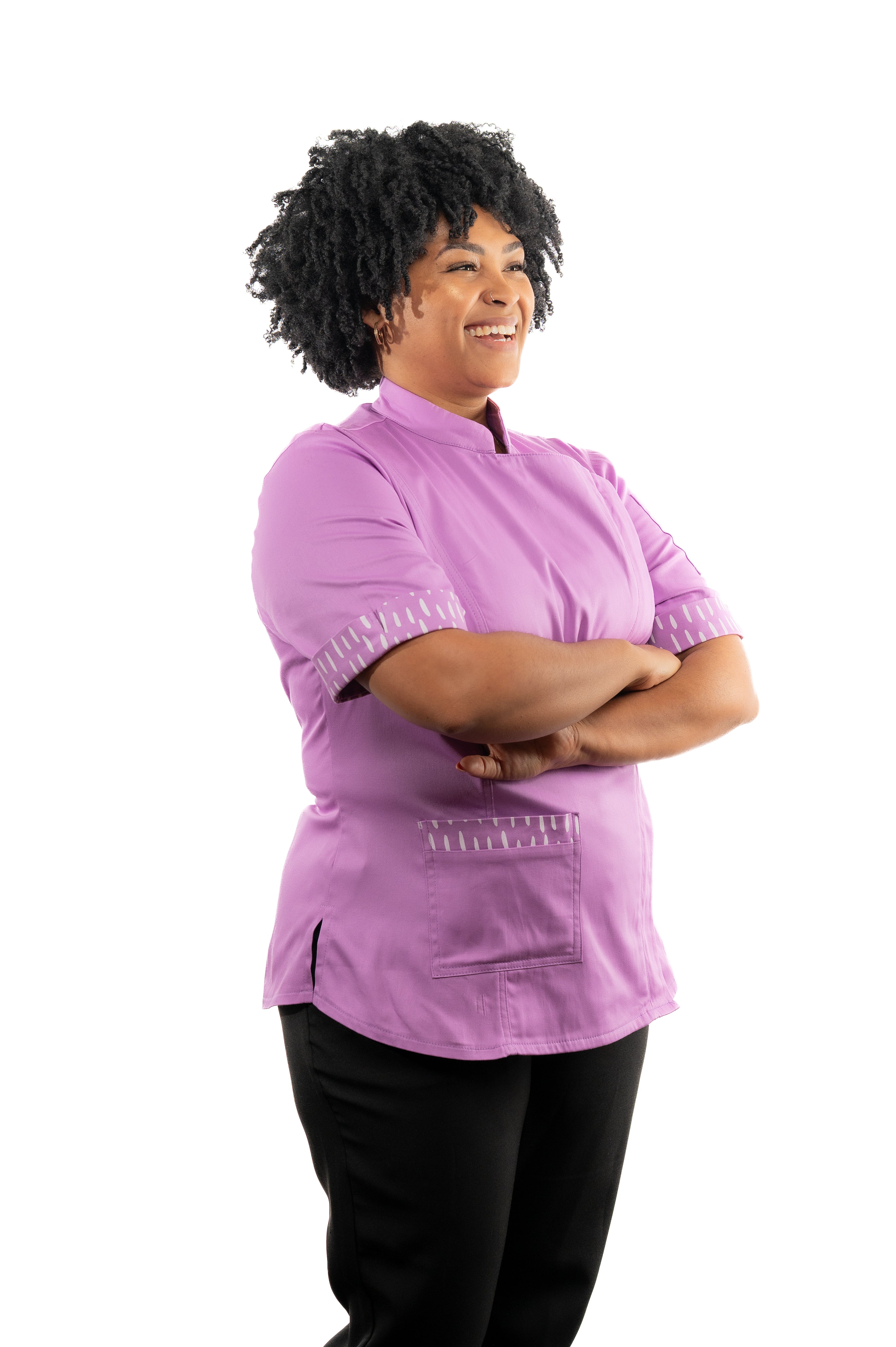 Violet Women's Fitted Chef Jacket